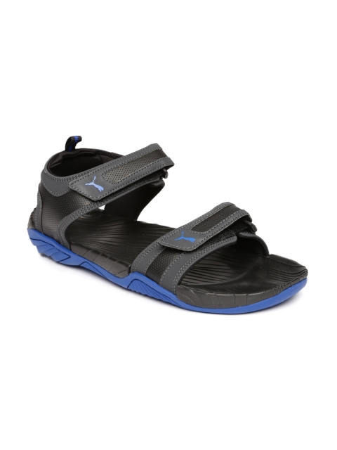 

PUMA Men Black & Blue Supremacy Sports Sandals