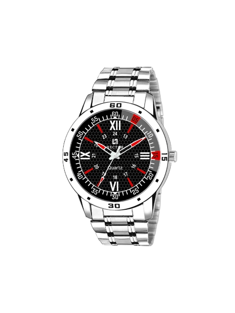 

HECTOR Men Black Embellished Dial & Stainless Steel Straps Analogue Watch-HC102-CMB-Black