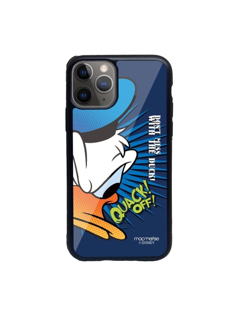 

macmerise Blue Printed Quack Off iPhone 11 Pro Max Back Case