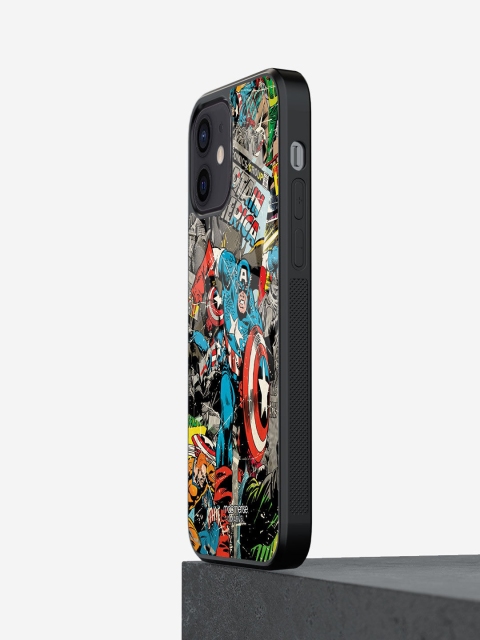 

macmerise Blue & Red Printed Comic Captain America iPhone 12 Mini Back Case