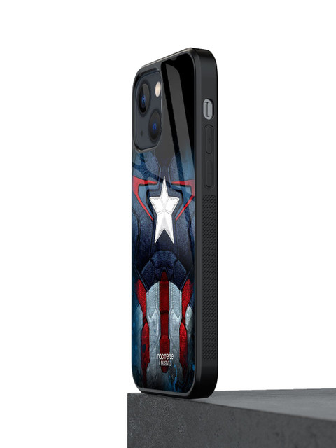 

Macmerise Black Printed Cap Am Suit Glass iPhone 13 Back Case