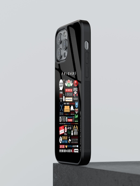 

macmerise Black Friends Infographic iPhone 13 Pro Max Mobile Phone Case