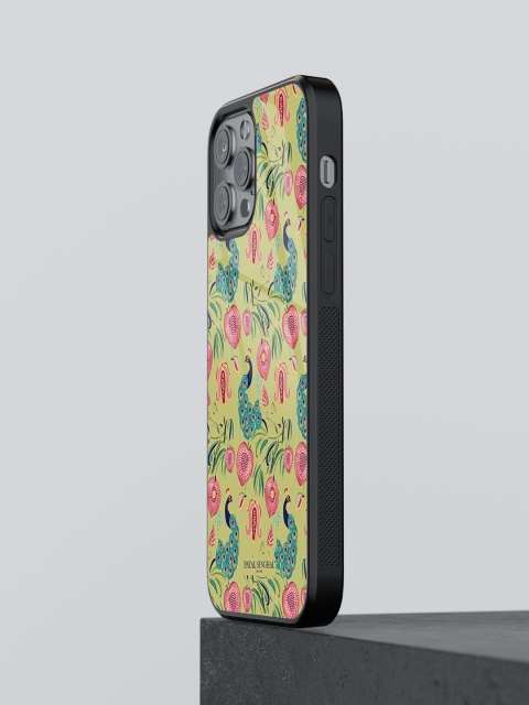 

macmerise Olive Green & Blue Printed iPhone 13 Pro Max Mobile Back Case