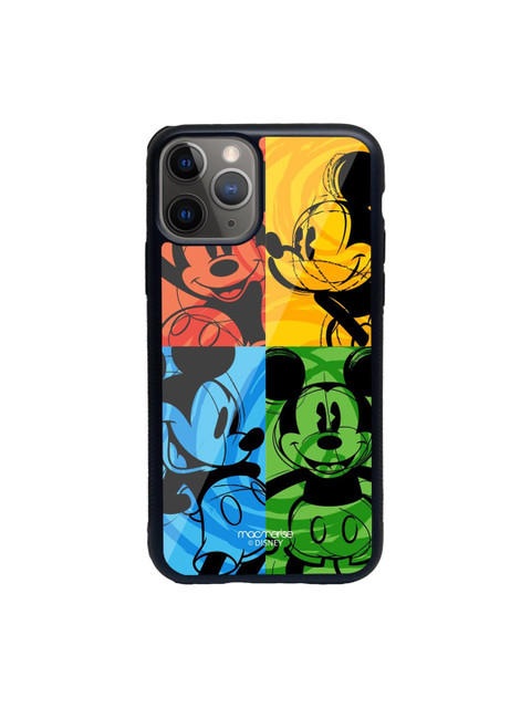 

macmerise Yellow & Green Mickey Mouse Printed iPhone 11 Pro Back Case