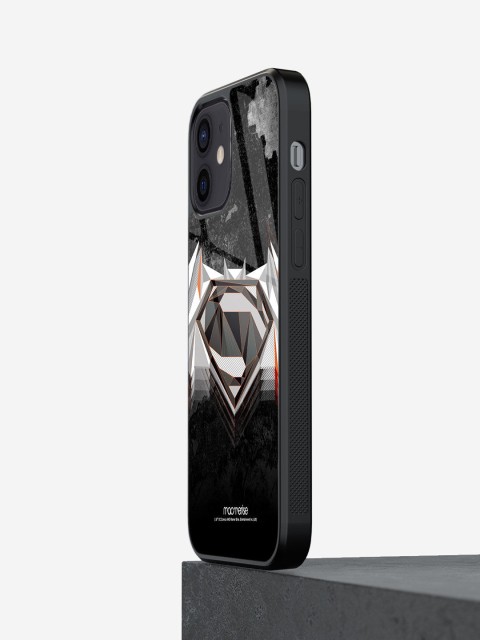 

macmerise Black & White Batman Printed iPhone 12 Mini Glass Back Case