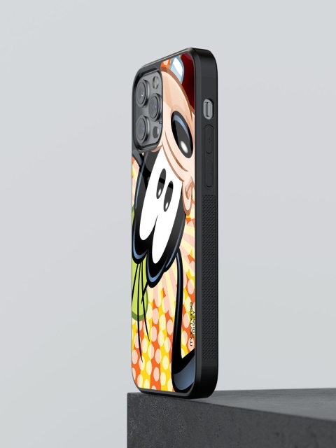 

macmerise Orange Printed iPhone 12 Pro Glass Phone Case