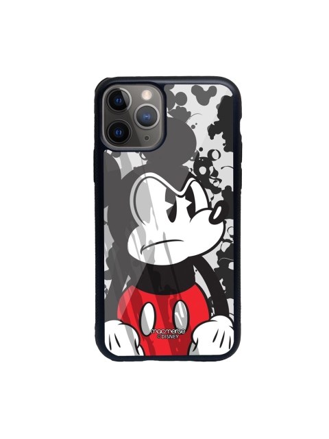 

macmerise White & Black Printed Grumpy Mickey iPhone 11 Pro Mobile Case