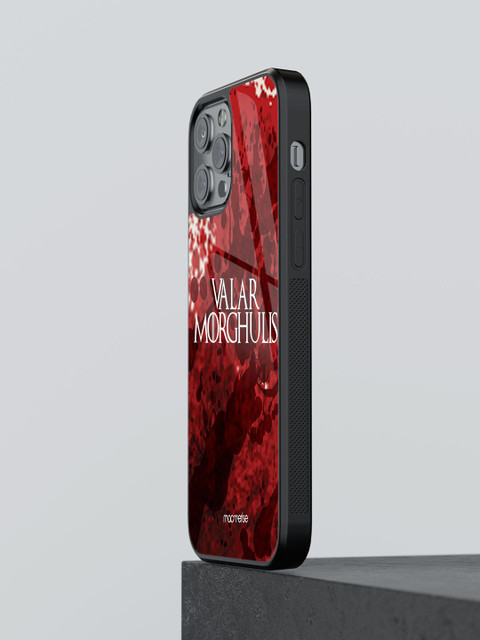 

macmerise White & Red Valar Morghulis Printed iPhone 13 Pro Back Case