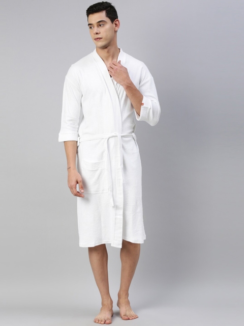 

GOLDSTROMS Men White Solid Bath Robe