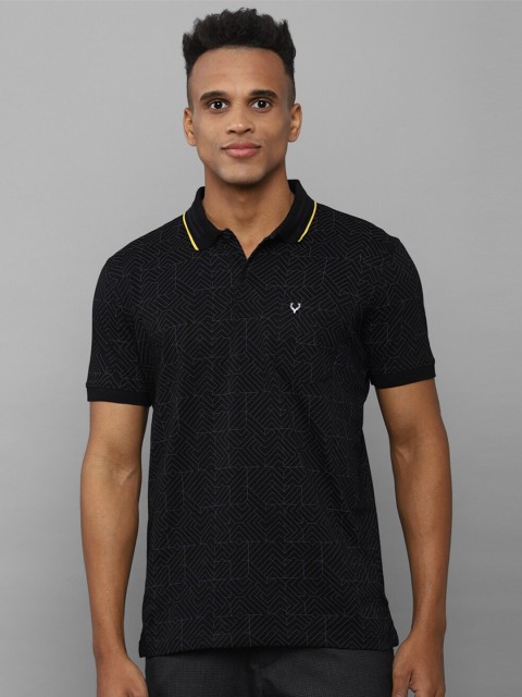 

Allen Solly Men Black Polo Collar T-shirt