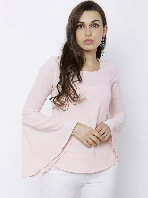 

Tokyo Talkies Women Pink Solid Top