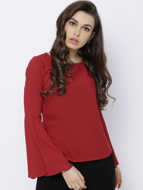 

Tokyo Talkies Women Red Solid Top