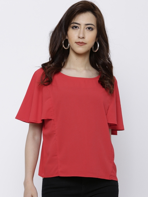 

Tokyo Talkies Women Red Solid Top