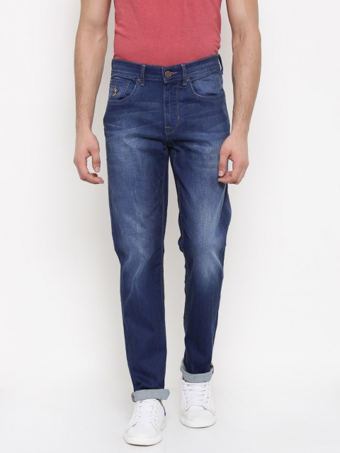 

U.S. Polo Assn. Denim Co. Men Blue Regular Fit Mid-Rise Clean Look Jeans