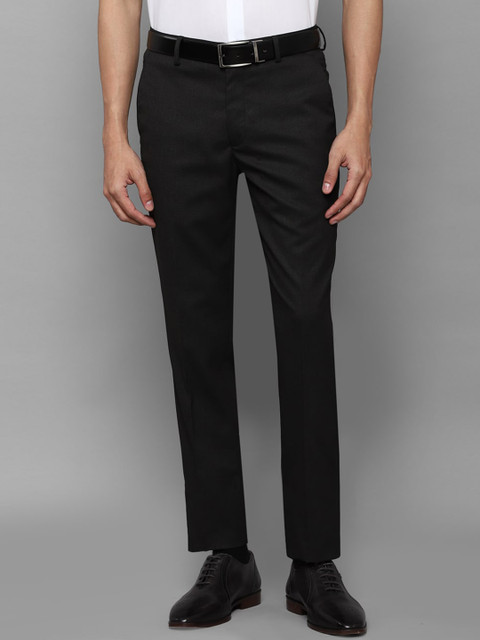 

Louis Philippe Men Black Slim Fit Trousers