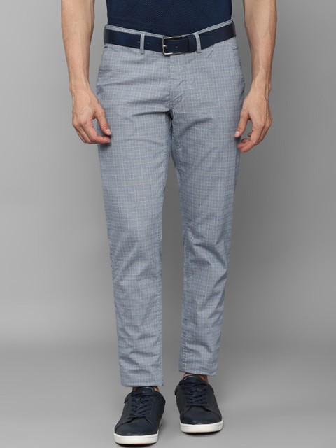 

Louis Philippe Sport Men Blue Checked Slim Fit Trousers