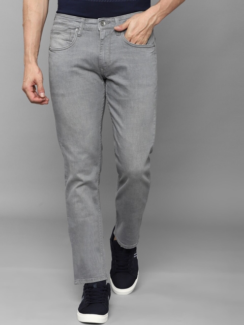 

Louis Philippe Jeans Men Grey Solid Cotton Slim Fit Jeans