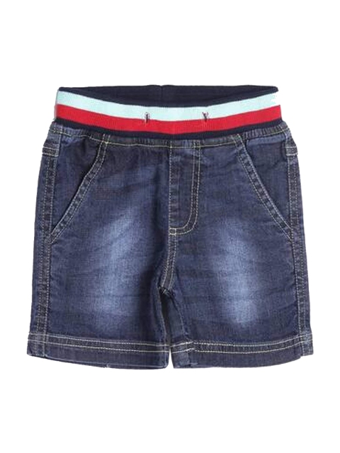 

612League Boys Blue Washed Running Denim Shorts