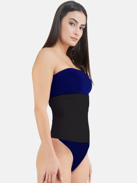 

SECRETS BY ZEROKAATA Women Black & Navy Blue Solid Tummy Shapewear