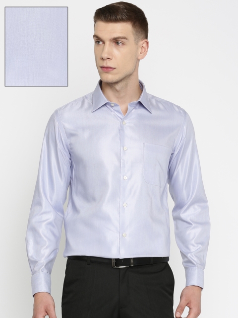 

Arrow Men Blue Regular Fit Self-Design Formal Shirt