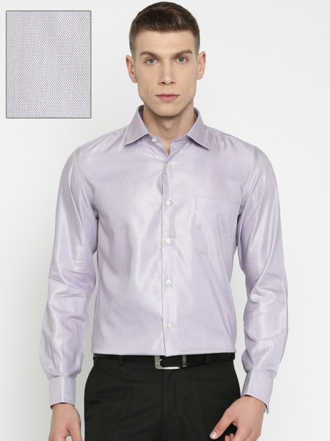 

Arrow Men Grey & Red Self Design Regular Fit Formal Shirt