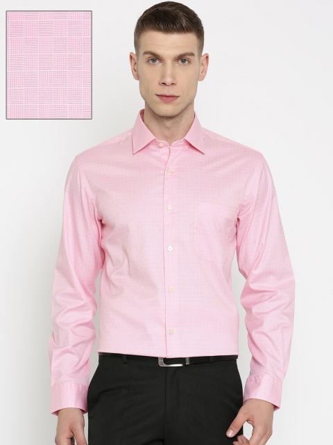 

Arrow Men Pink Checked Regular Fit Formal Shirt