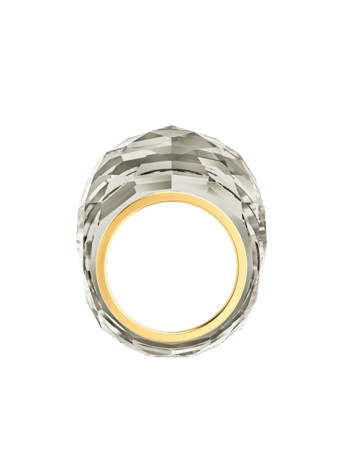 

SWAROVSKI Gold-Plated Grey Crystal-Studded Finger Ring