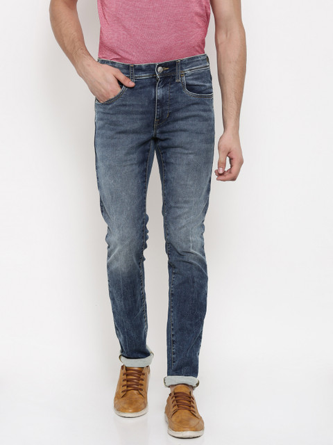 

U.S. Polo Assn. Denim Co. Men Blue Skinny Fit Mid-Rise Clean Look Jeans