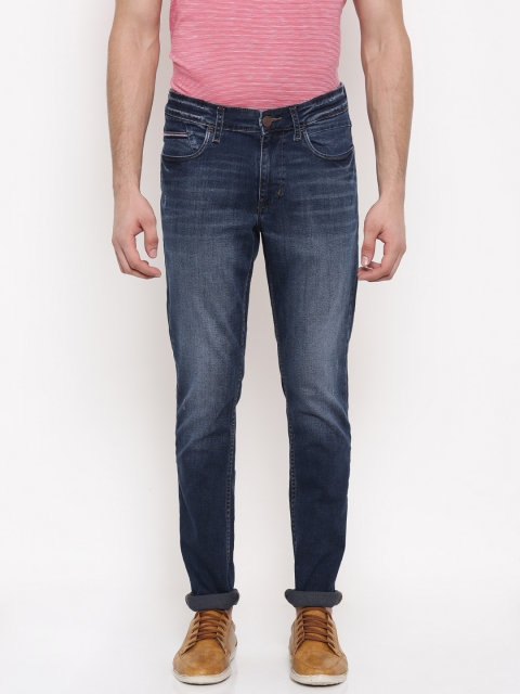 

U.S. Polo Assn. Denim Co. Men Blue Slim Fit Mid-Rise Low Distress Jeans