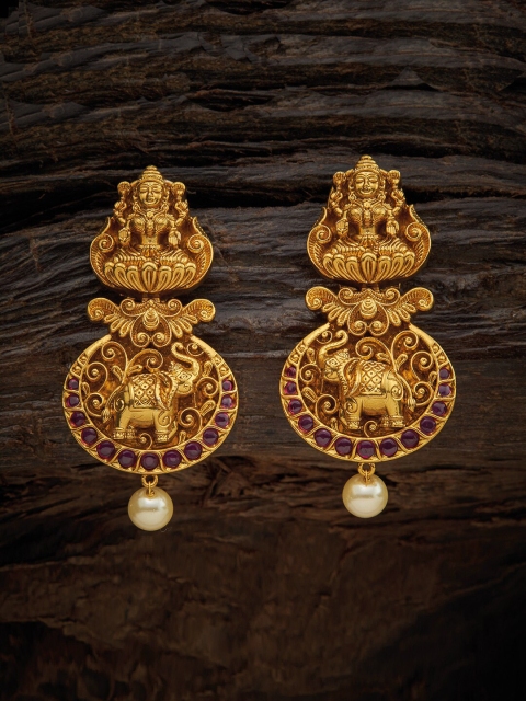 

Kushal's Fashion Jewellery Red Animal Shaped Drop Earrings