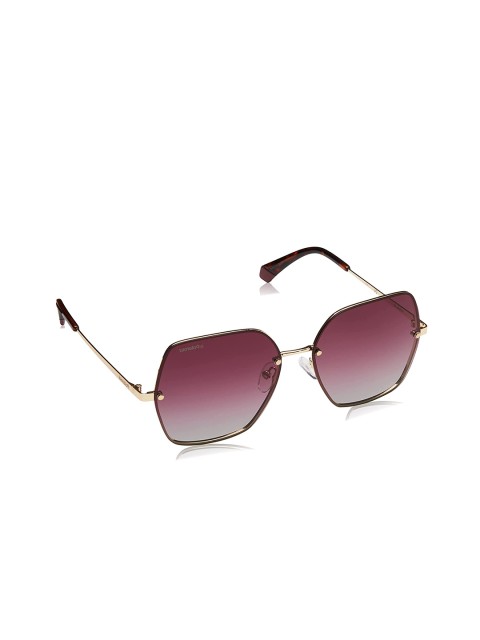

Polaroid Women Pink Lens & Gold-Toned Oversized Sunglasses PLD 4091/S S9EJR 58-Pink