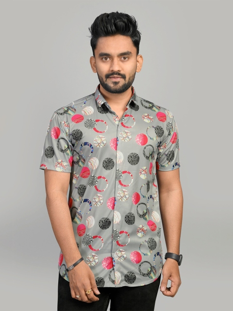 

Fashion FRICKS Men Multicoloured Classic Floral Printed Casual Shirt, Multi