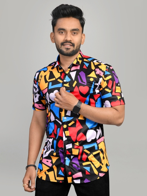 

Fashion FRICKS Men Multicoloured Classic Printed Casual Shirt, Multi