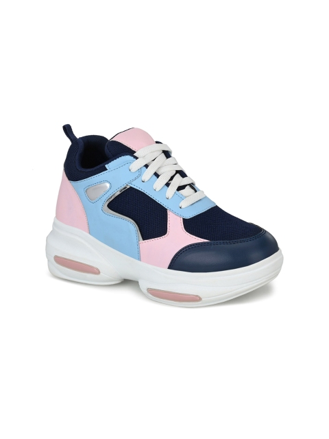 

El Paso Women Blue Colourblocked Sneakers