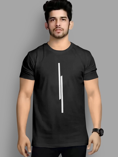 

KAJARU Men Black T-shirt