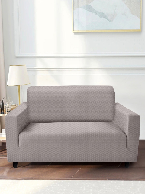 

HomeTown Grey Sofa Solid 2 Seater Covers