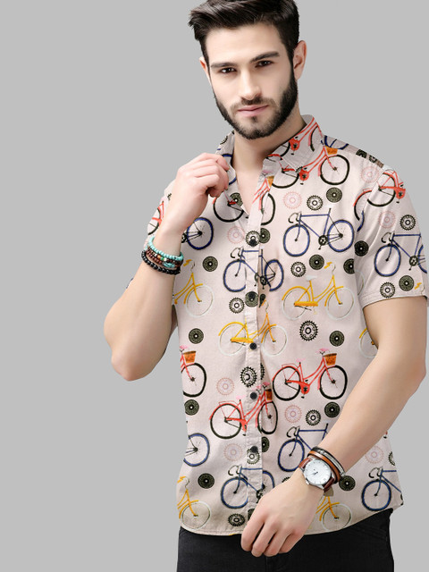 

Fashion FRICKS Men Multicoloured Printed Casual Shirt, Multi