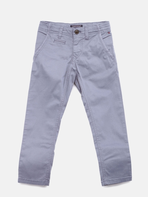 

Tommy Hilfiger Boys Grey Smart Slim Fit Solid Chinos
