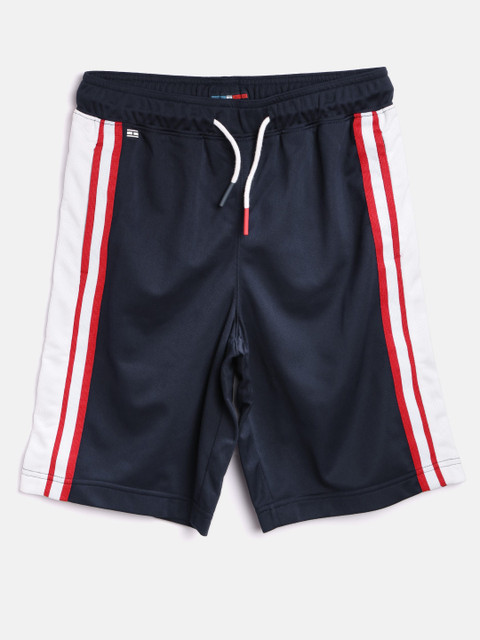 

Tommy Hilfiger Boys Navy Blue Solid Shorts
