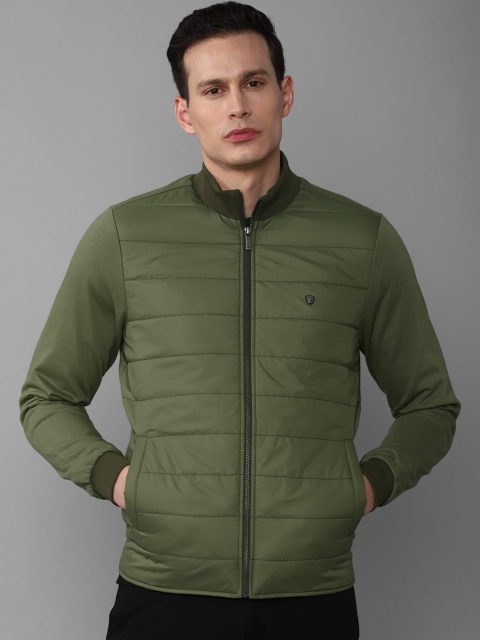 

Louis Philippe Men Olive Green Padded Jacket