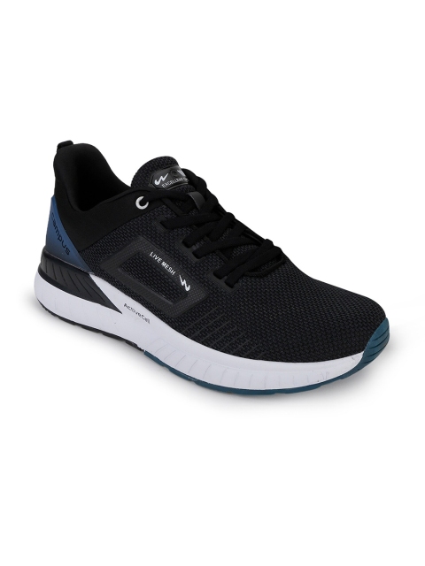 

Campus Men Black Mesh Running Shoes