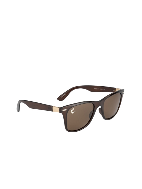 

Mast & Harbour Unisex Brown Lens & Brown Wayfarer Sunglasses with Polarised and UV Protected Lens