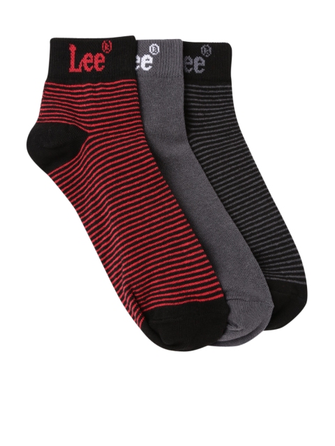 

Lee Men Set of 3 Socks, Red