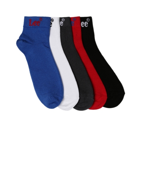 

Lee Men Set of 5 Ankle-Length Socks, White
