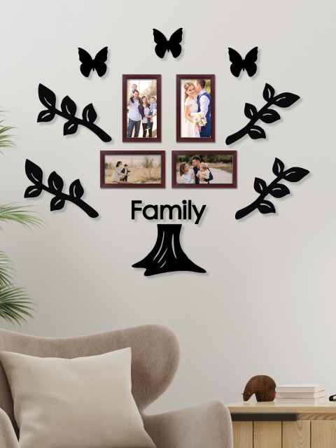 

RANDOM Set Of 4 Solid Heart Tree Collage Photo Frames With 8 Plaques, White