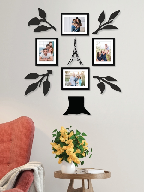 

RANDOM Set Of 4 Solid Home Tree Collage Photo Frames, Brown