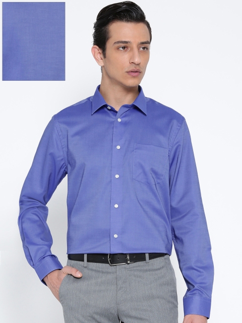 

Blackberrys Men Blue Smart Fit Solid Formal Shirt
