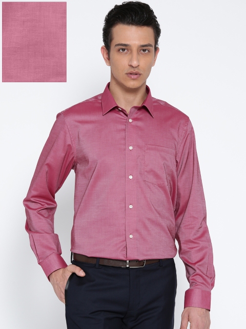 

Blackberrys Men Pink Smart Fit Solid Formal Shirt
