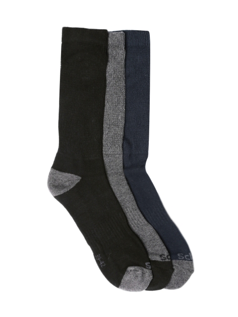 

Scholl Men Pack of 3 Above Ankle-Length Socks, Grey