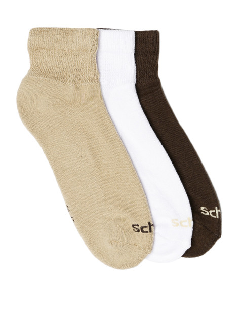 

Scholl Men Pack of 3 Ankle-Length Socks, Beige